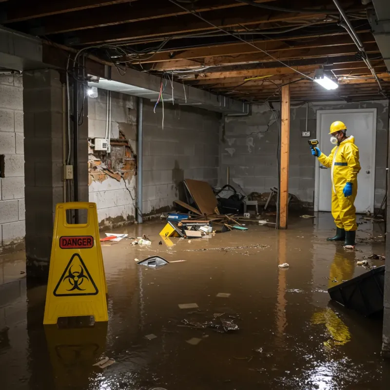 Flooded Basement Electrical Hazard in Kurtistown, HI Property